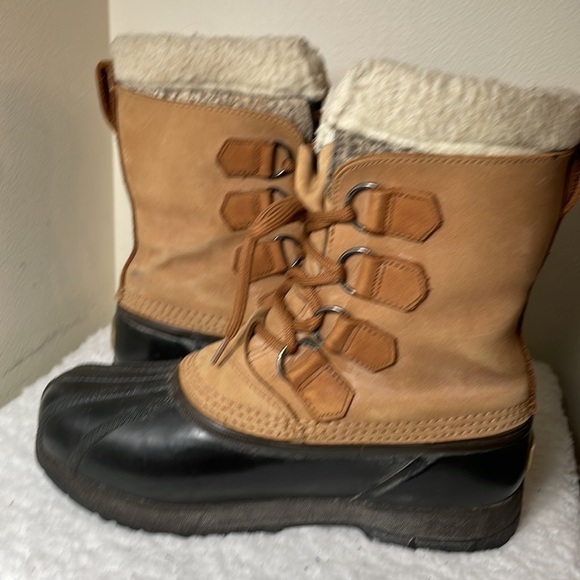 SOREL Caribou Snow Boots Size 8 - Picture 7 of 13